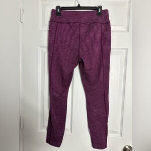 Athletic Works Purple Space-Dye Leggings